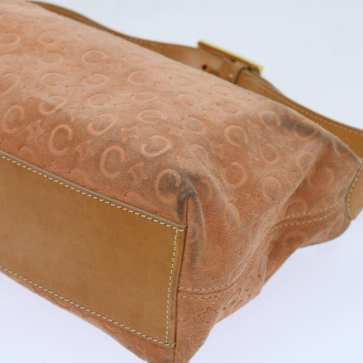Celine C Macadam Canvas Shoulder Bag Orange Auth 69736