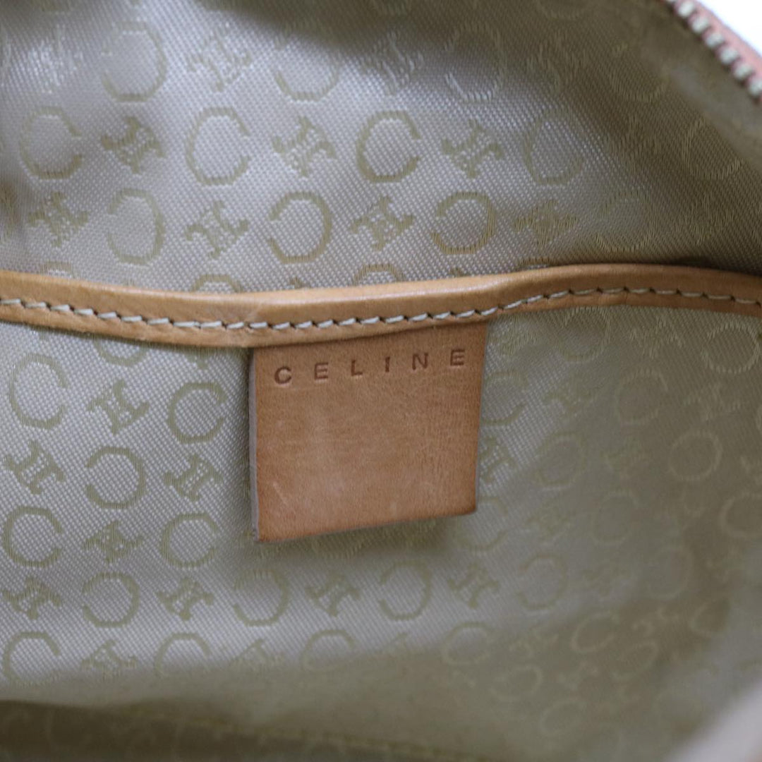 Celine C Macadam Canvas Shoulder Bag Orange Auth 69736