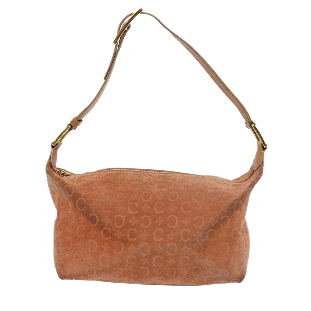 Celine C Macadam Canvas Shoulder Bag Orange Auth 69736