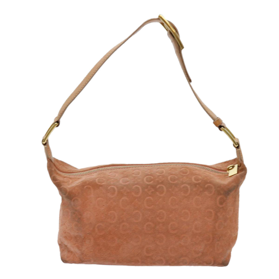 Celine C Macadam Canvas Shoulder Bag Orange Auth 69736