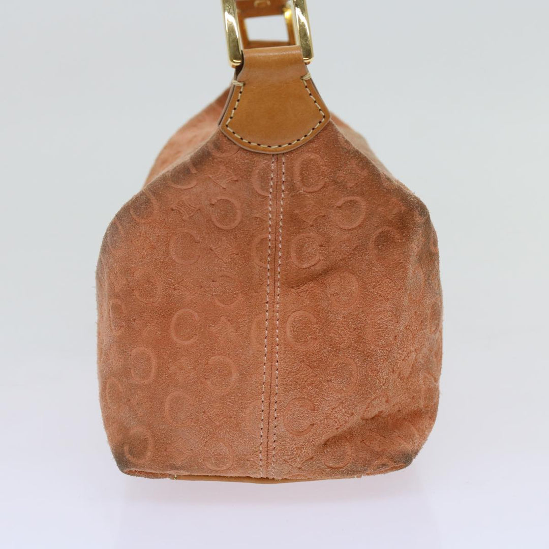Celine C Macadam Canvas Shoulder Bag Orange Auth 69736