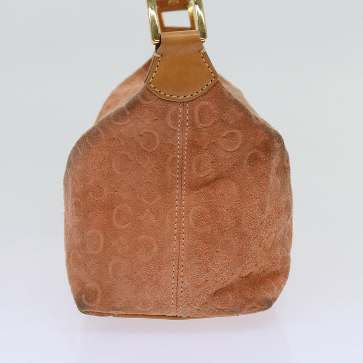 Celine C Macadam Canvas Shoulder Bag Orange Auth 69736