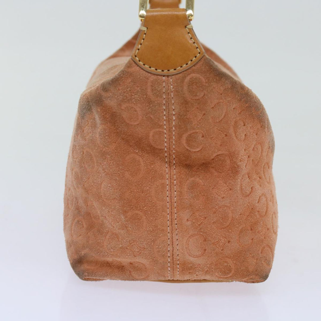Celine C Macadam Canvas Shoulder Bag Orange Auth 69736