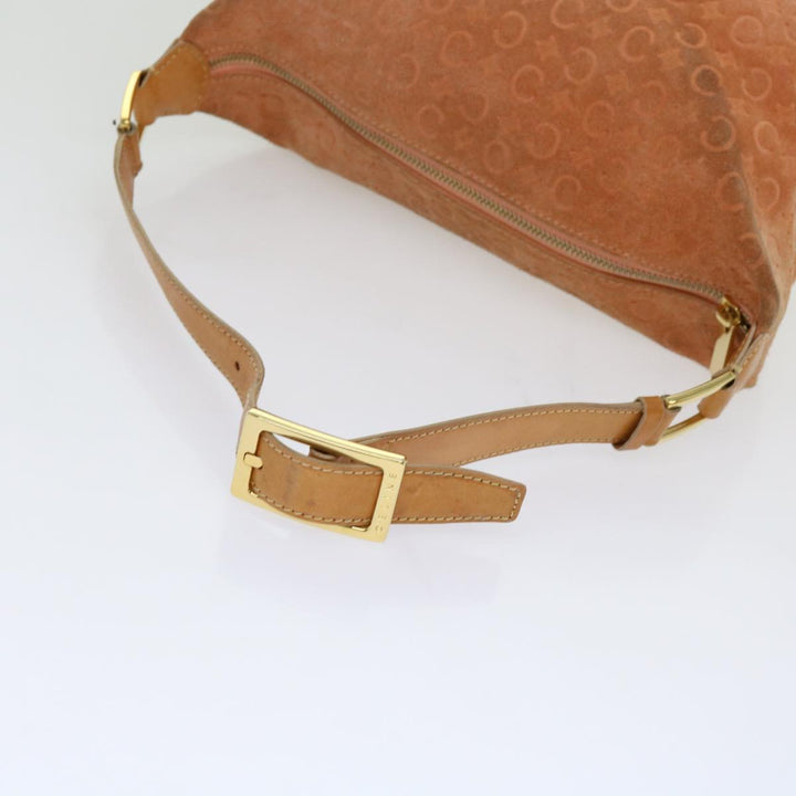 Celine C Macadam Canvas Shoulder Bag Orange Auth 69736