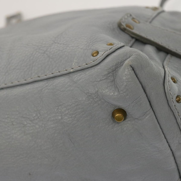 Chloe Paddington Hand Bag Leather Light Blue 69740