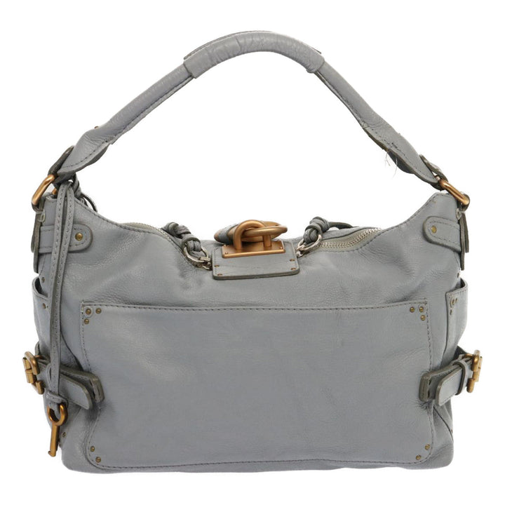 Chloe Paddington Hand Bag Leather Light Blue 69740