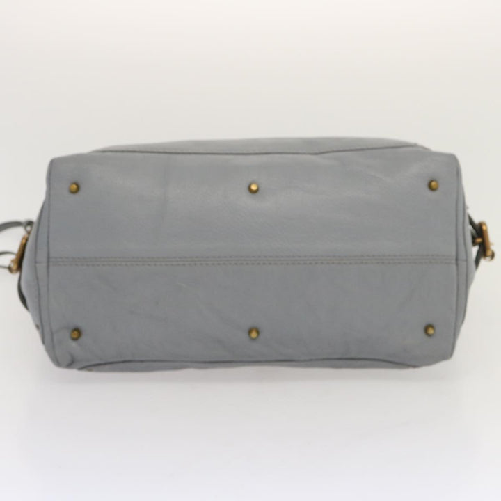 Chloe Paddington Hand Bag Leather Light Blue 69740