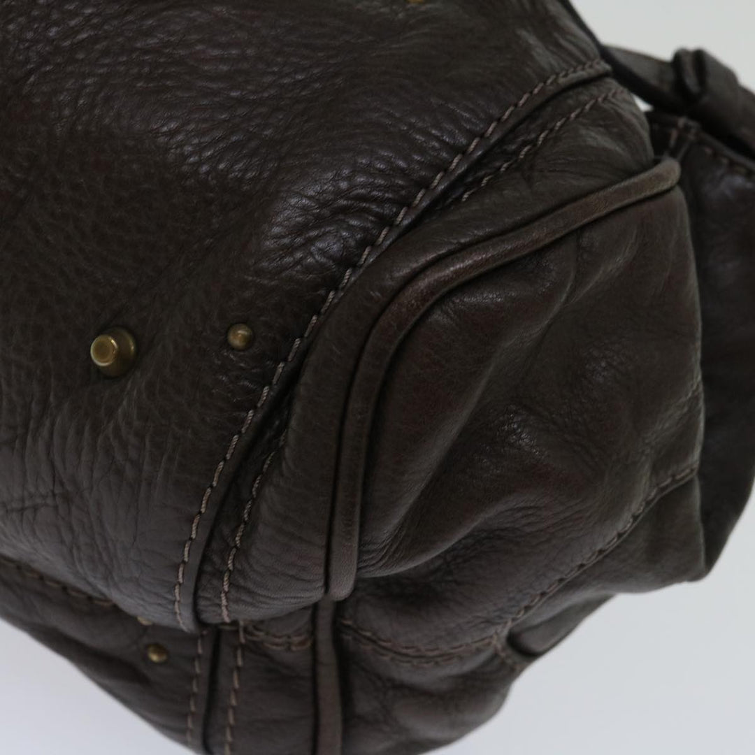 Chloe Paddington Shoulder Bag Leather Brown 69741