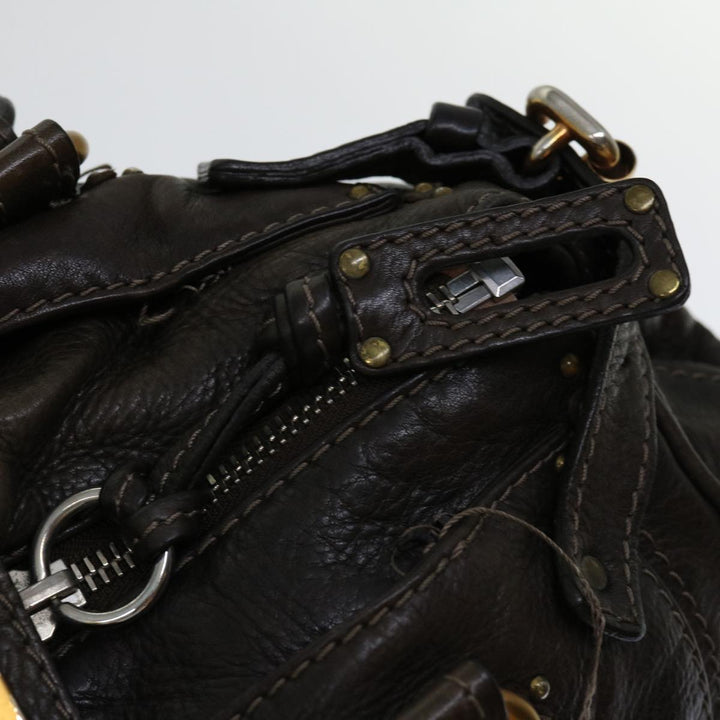 Chloe Paddington Shoulder Bag Leather Brown 69741