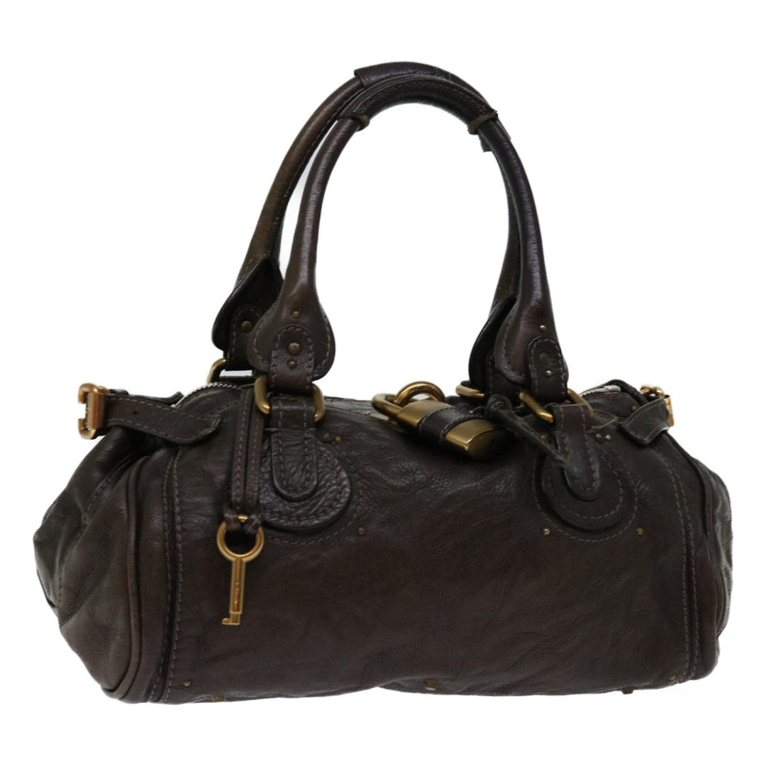 Chloe Paddington Shoulder Bag Leather Brown 69741