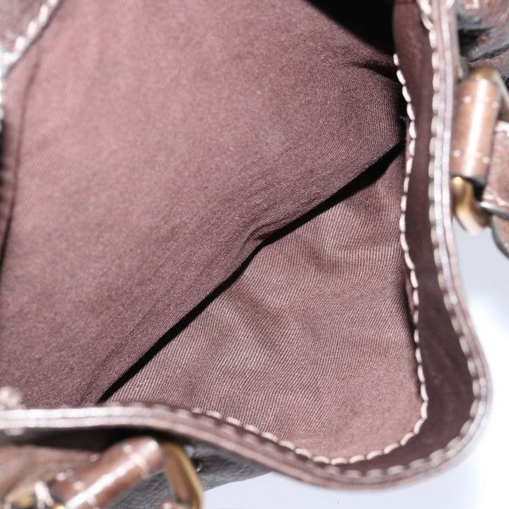 Chloe Paddington Shoulder Bag Leather Brown 69741