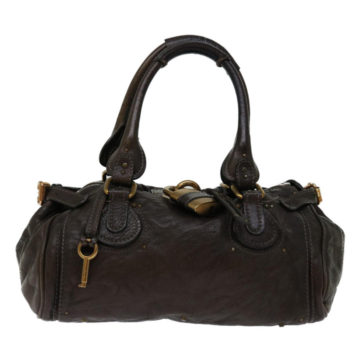 Chloe Paddington Shoulder Bag Leather Brown 69741