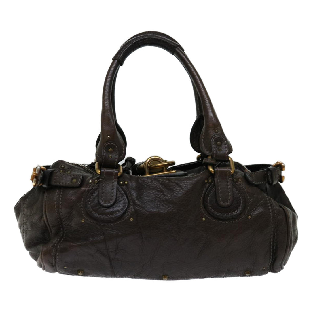 Chloe Paddington Shoulder Bag Leather Brown 69741