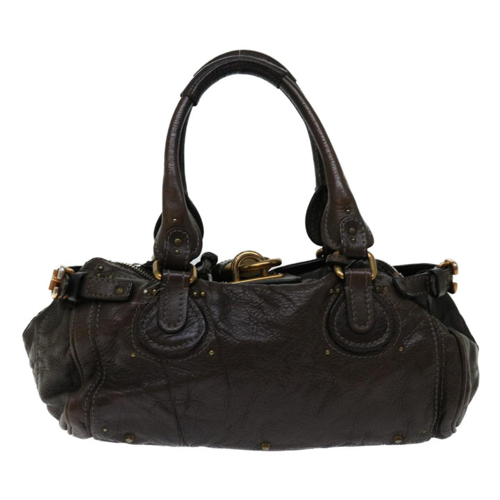 Chloe Paddington Shoulder Bag Leather Brown 69741