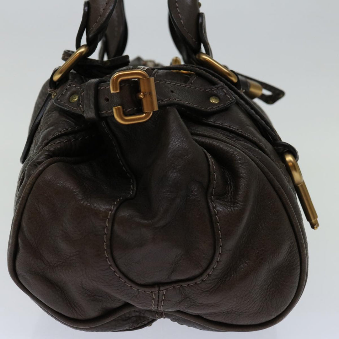 Chloe Paddington Shoulder Bag Leather Brown 69741