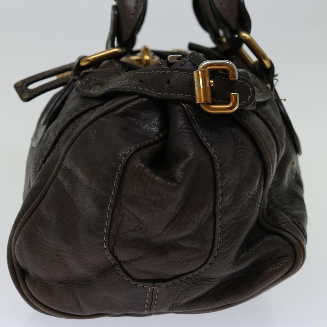 Chloe Paddington Shoulder Bag Leather Brown 69741