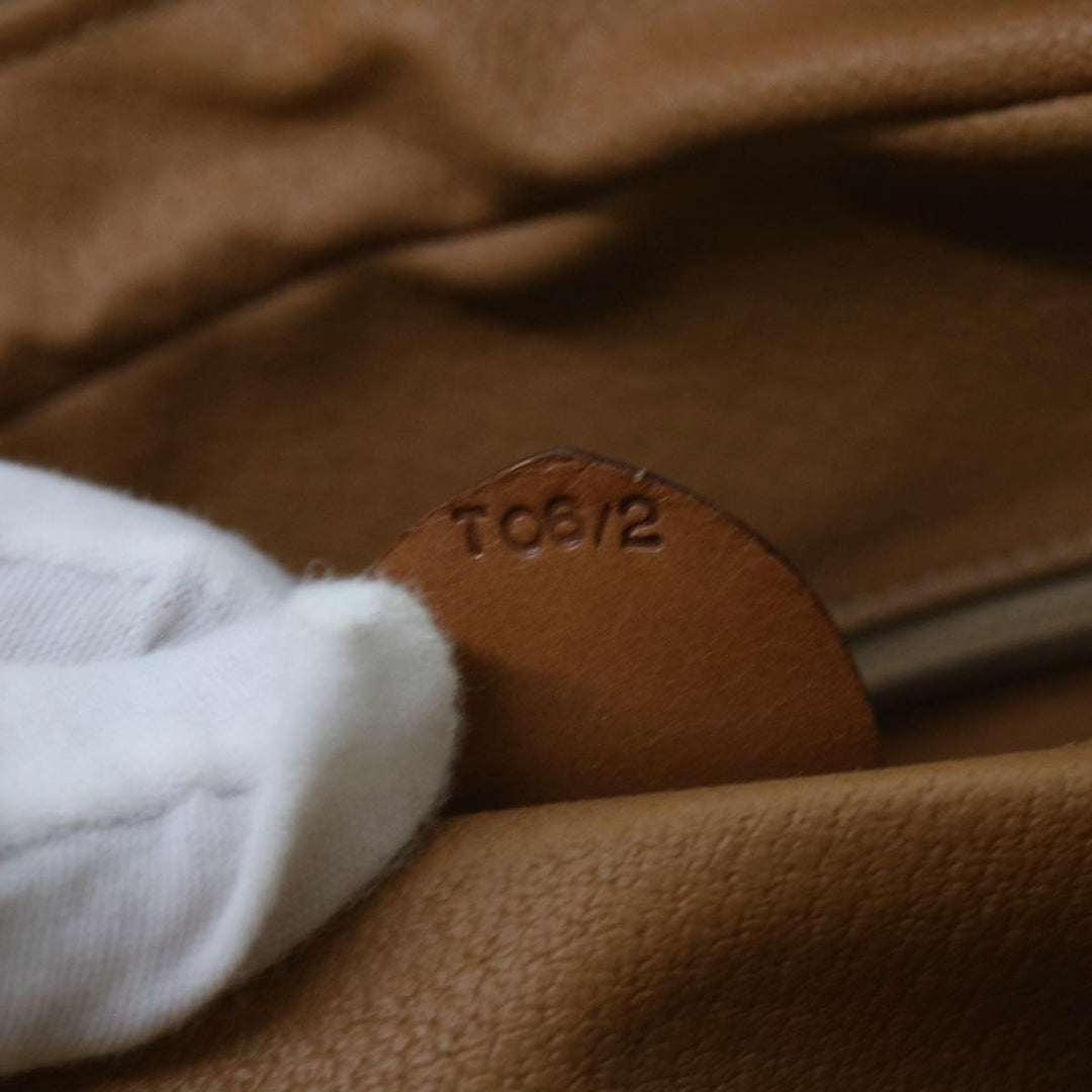 Celine Macadam Canvas Shoulder Bag PVC Brown Auth 69901