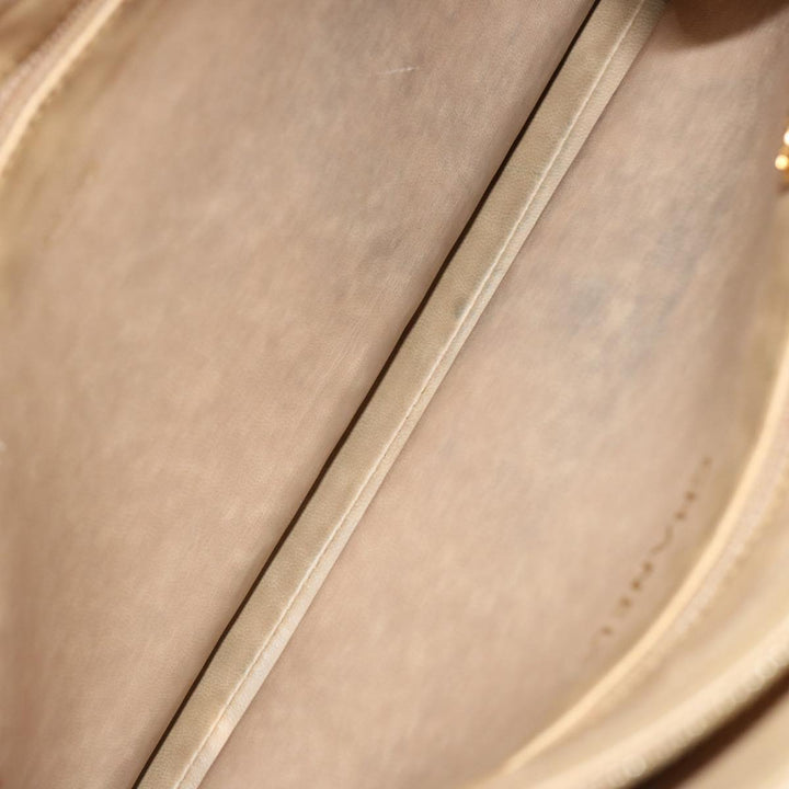 Top Quality Chanel Chain Tote Bag Leather Beige CC Auth 69975A