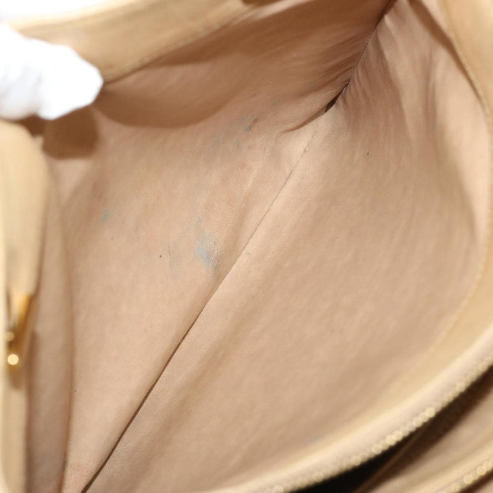 Top Quality Chanel Chain Tote Bag Leather Beige CC Auth 69975A