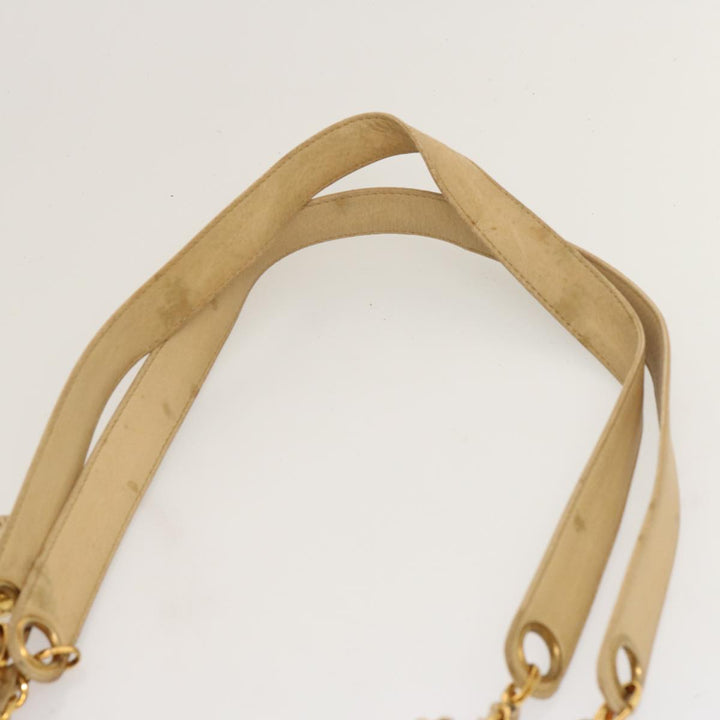 Top Quality Chanel Chain Tote Bag Leather Beige CC Auth 69975A