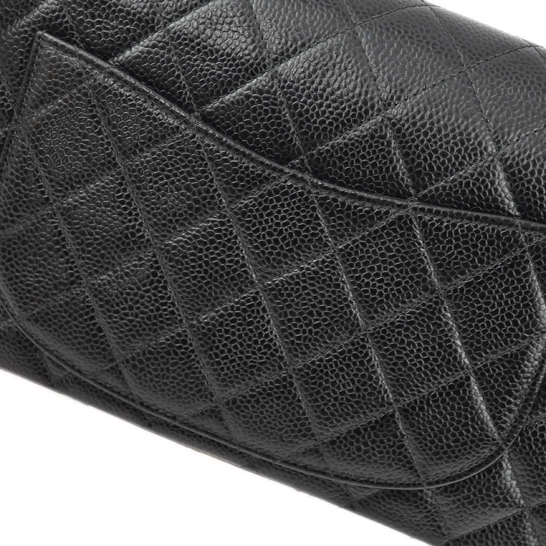 Top Quality Chanel Black Caviar Small Classic Double Flap Shoulder Bag