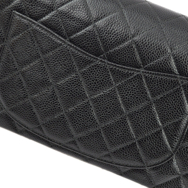 Top Quality Chanel Black Caviar Small Classic Double Flap Shoulder Bag