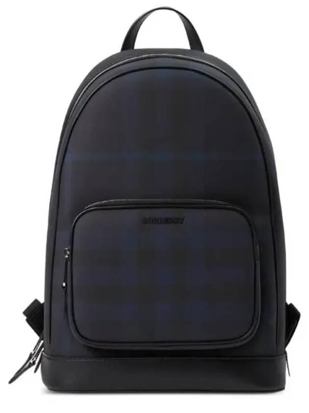 Burberry Rocco Check Print Backpack Navy