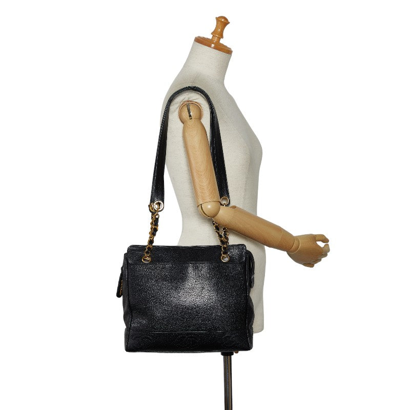 Top Quality Chanel Vintage Triple Coca-Cola Chain  Bag Black Caviar  Lady Chanel