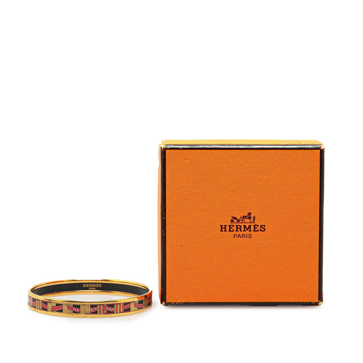 Top quality Hermes Narrow Enamel Bangle Costume Bracelet