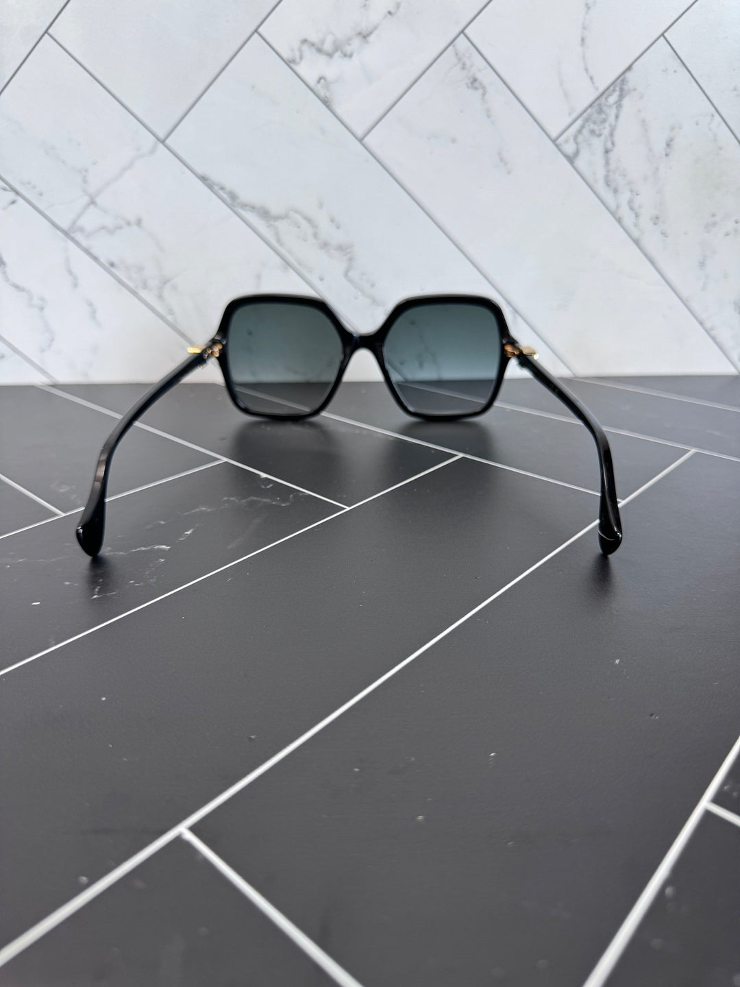 Gucci Black & Gold GG Sunglasses