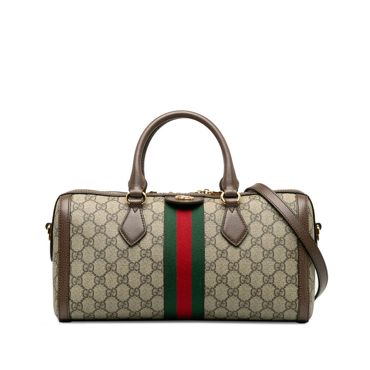 GUCCI GG Supreme Ophidia Web Satchel