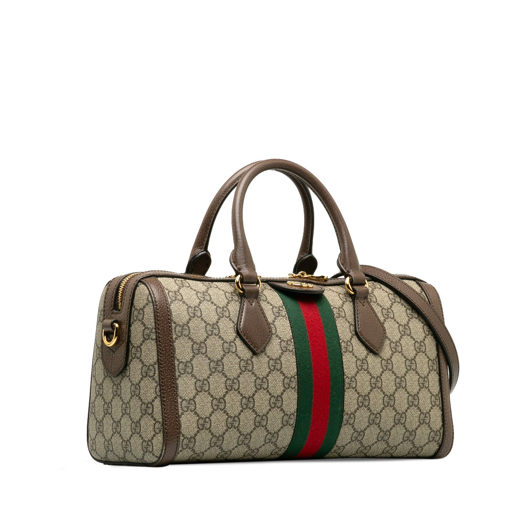 GUCCI GG Supreme Ophidia Web Satchel