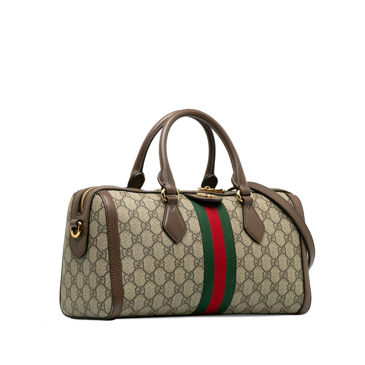 GUCCI GG Supreme Ophidia Web Satchel