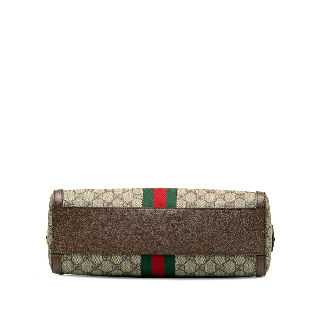 GUCCI GG Supreme Ophidia Web Satchel