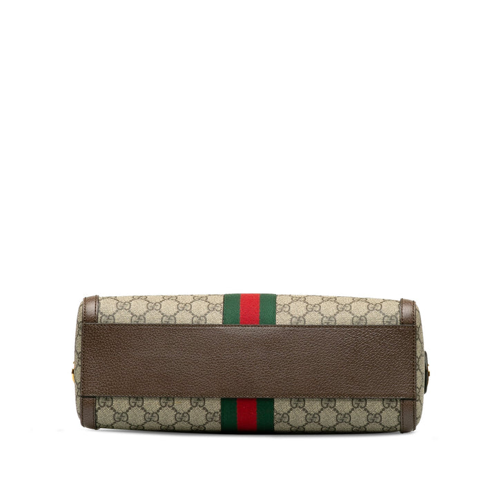 GUCCI GG Supreme Ophidia Web Satchel