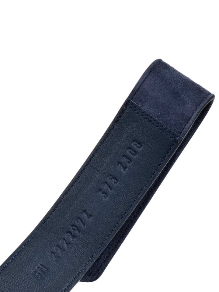 Hermes Chypre Navy Suede Sandals 37.5.