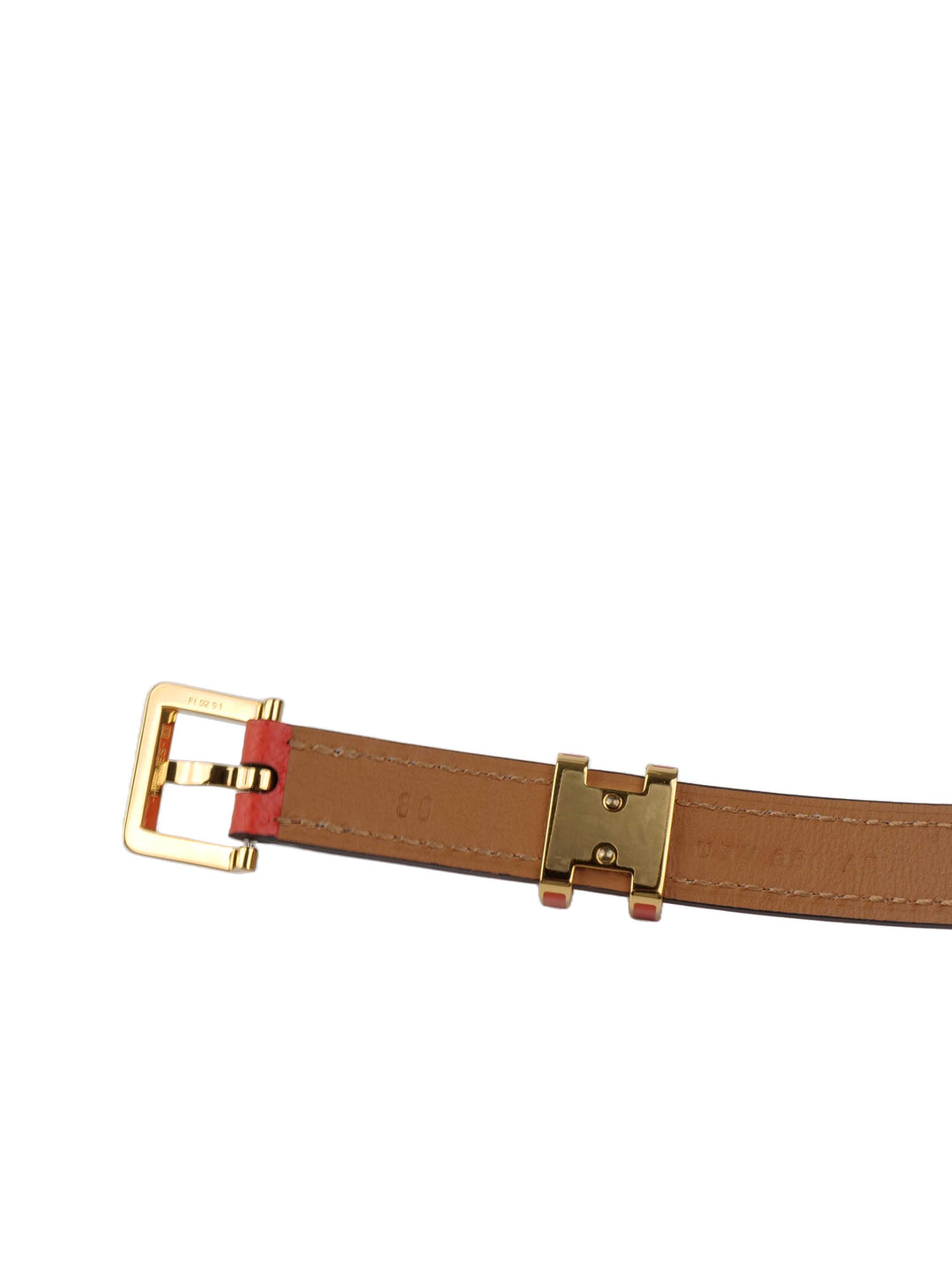 Hermes Tri-Colour Pop H 15 Belt.