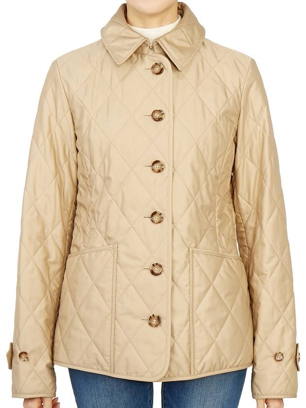 Burberry Diamond Quilted Thermoregulated Jacket New Chino Beige