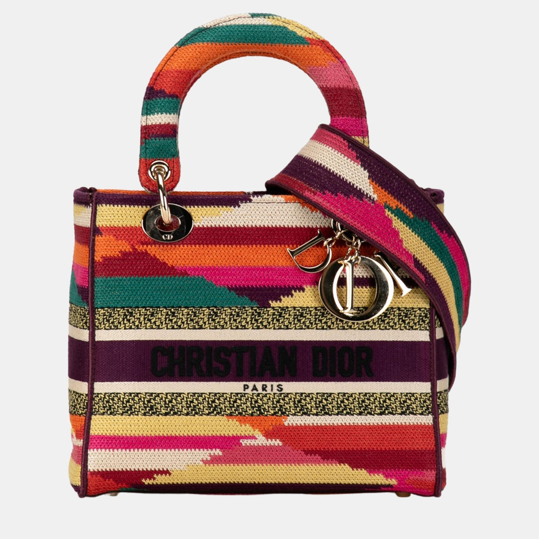 Top quality Dior Multicolor Medium Canvas Lady D-Lite