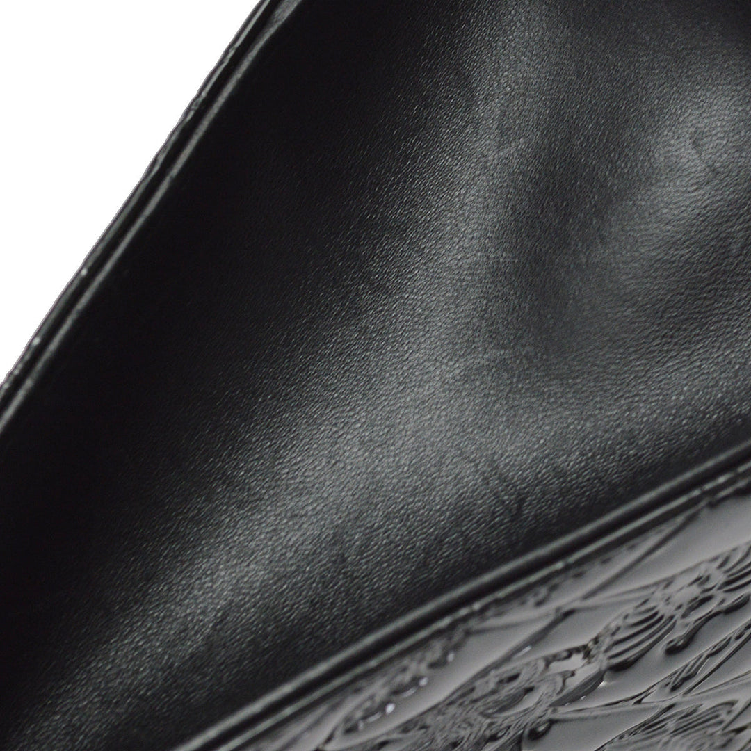 Top Quality Chanel * 2009-2010 Black Patent Leather Icon Handbag