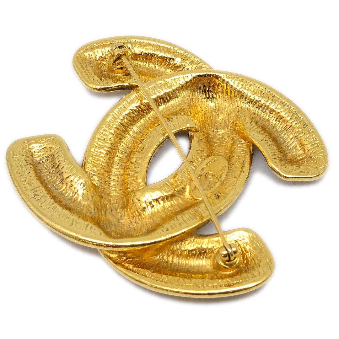 Top Quality Chanel Gold CC Brooch Pin 1152