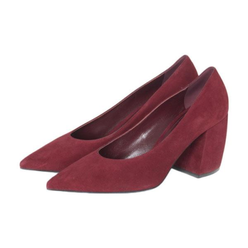 Prada Suede Block Heel Pumps - New Condition