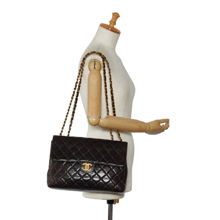 Top Quality Chanel Decamatrasse 30 Cocomark ingle Flap Chain Shoulder Bag Black   CHANEL