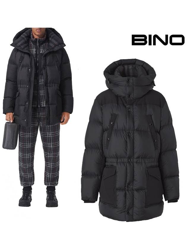 Burberry Logo Applique Nylon Padding Black