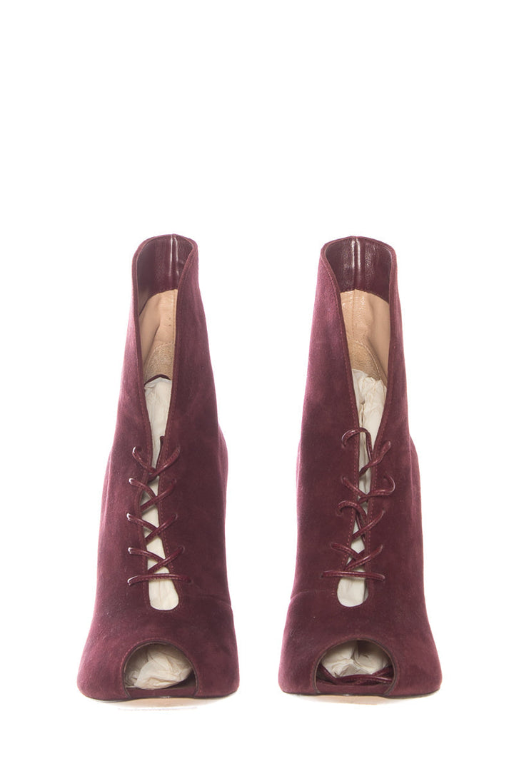 Gianvito Rossi Burgundy Boots SZ 38