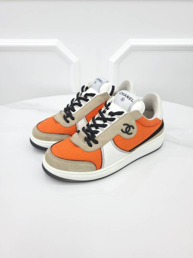 CC quilted suede sneakers G39802 36 5 Chanel