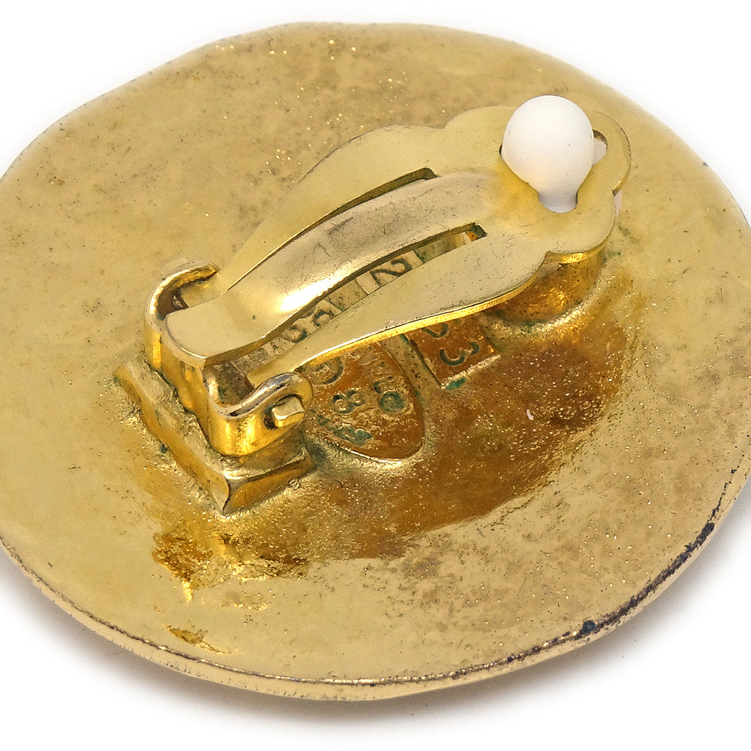 Top Quality Chanel Button Earrings Gold Clip-On 2853/28