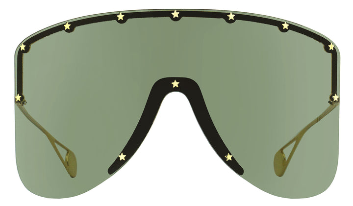 Gucci Unisex Star Mask Sunglasses GG0541S 001 Gold 99mm
