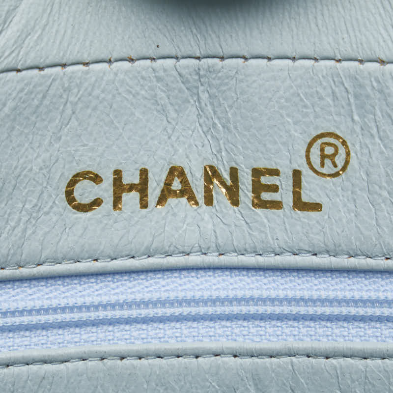 Top Quality Chanel Bias Stick Coco Ball Chain Shoulder Bag Blue G Suede  CHANEL