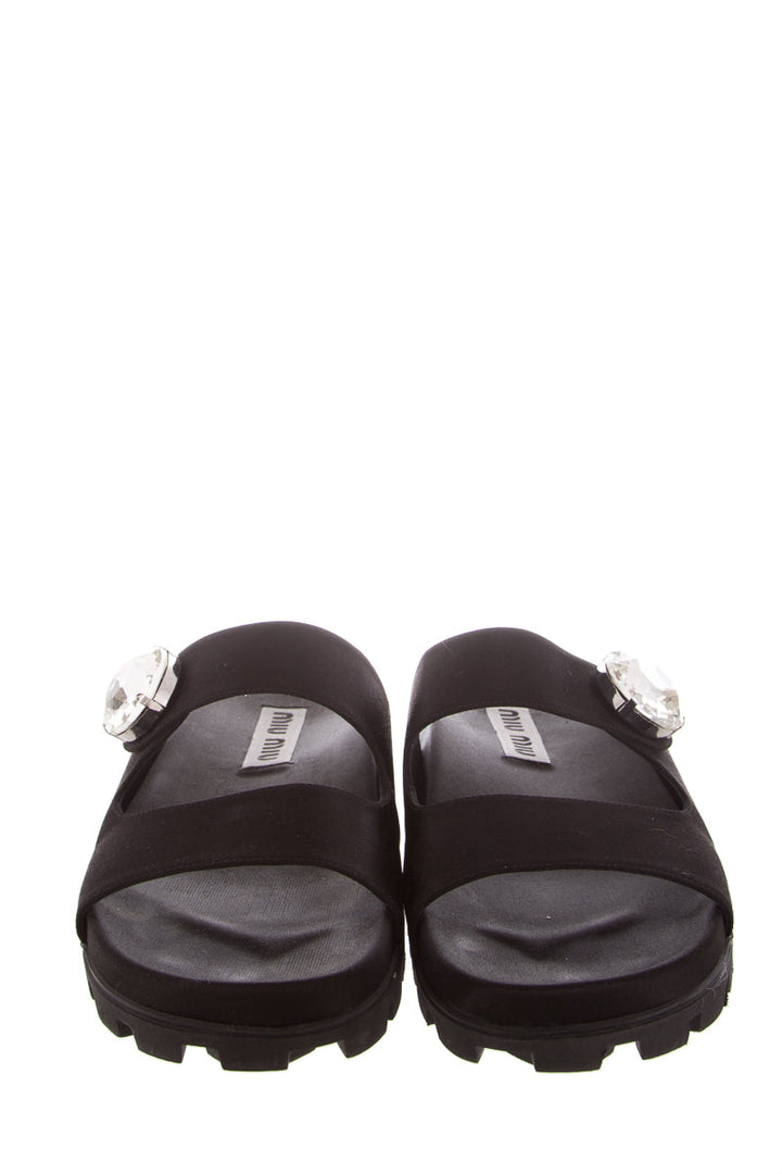 Miu Miu Black Sandals SZ 39
